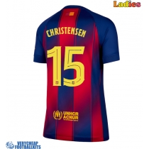 Barcelona Andreas Christensen #15 Replica Home Shirt Ladies 2025-26 Short Sleeve